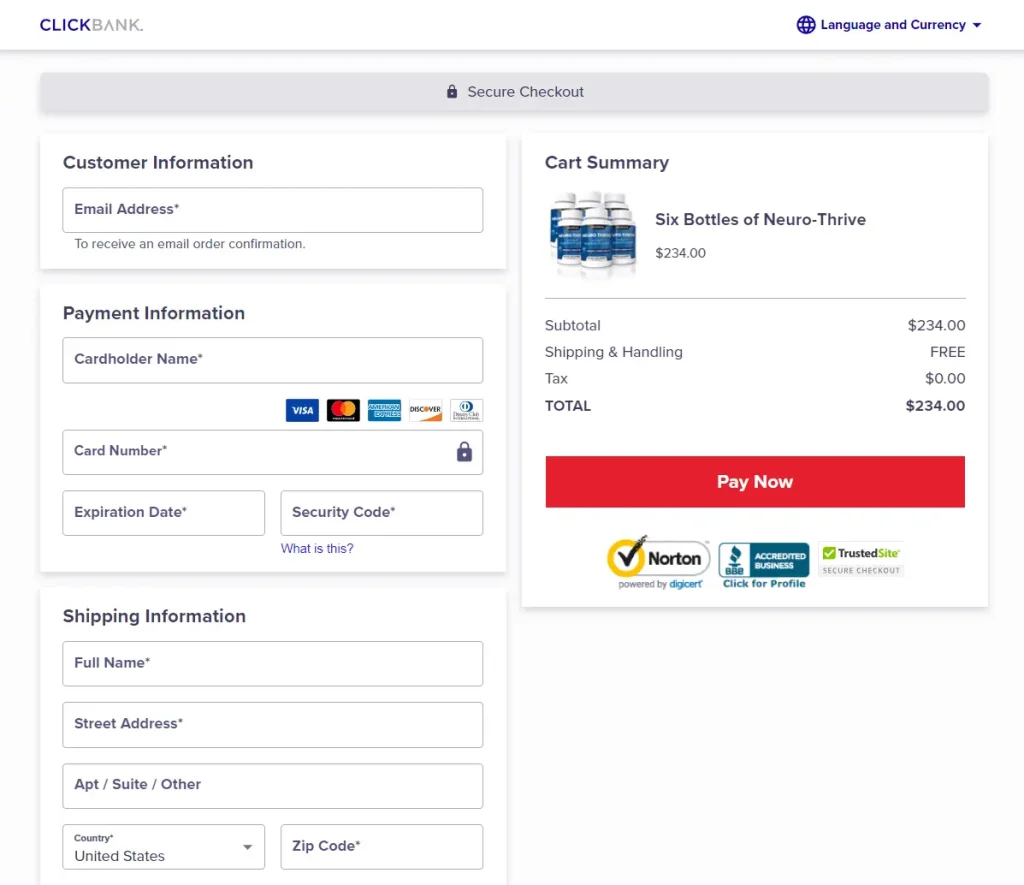 neurothrivecheckoutpage